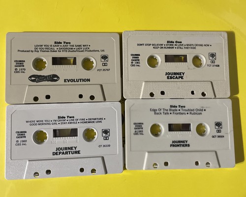 JOURNEY Cassette Tape Lot 4x Evolution Frontiers Departure Escape - Picture 4 of 5