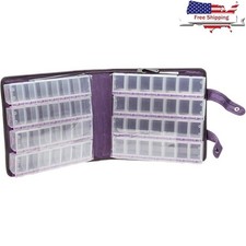 Craft Organizer 56 Compartment Storage Case W/ Clear Lids Locking System New