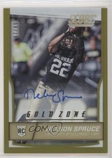 2016 Score Rookies Jumbo Gold Zone Signatures 97/99 Nelson Spruce #378 Auto 0c2