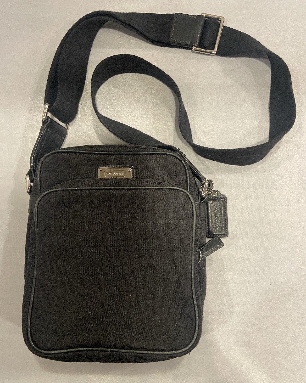 Coach Black Canvas Crossbody Bag in Great Condition