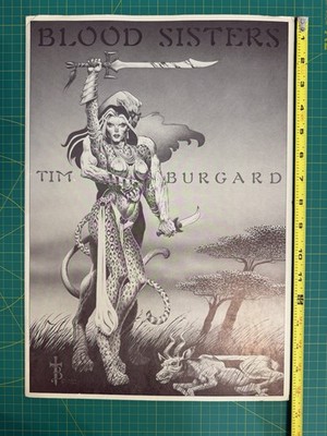 Blood Sisters Art Portfolio Signed by Tim Burgard Six Prints #1036/1200 Schanes