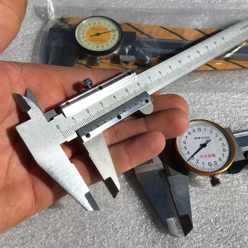 Vernier Caliper Micrometer Sliding Measuring Tool Dial Gauge Ruler Calipers - image 3 of 4