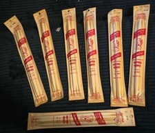  7 4 PacksVintage Susan Bates Luxite Double Pointed Knitting Needles Sz 13"/15  