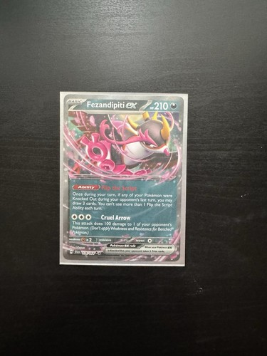 Fezandipiti EX Favola Avvolta Holo Doppio Pokémon Raro TCG 038/064