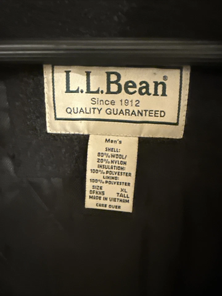 Mens LL Bean Wool Coat - Image 2 of 4
