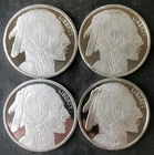 Lot of Four SilverTowne 1oz Silver Buffalo Rounds