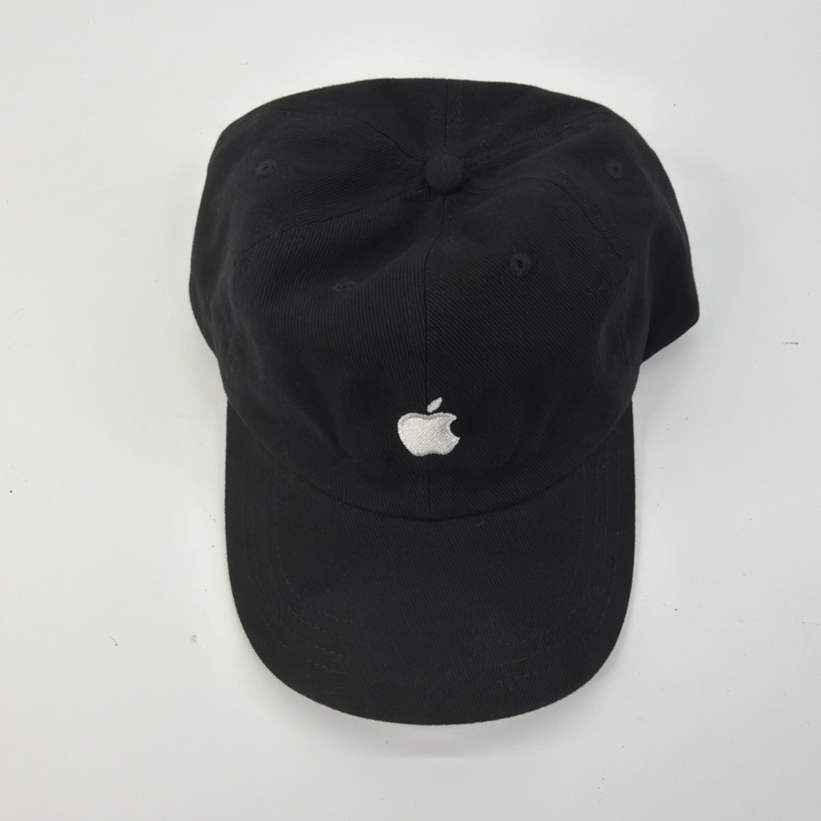 Apple Logo Hat Adjustable Back Black - image 2