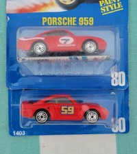 HOT WHEELS PORSCHE 959 SET DI DUE VARIANTI IN SCHEDA BLU 80
