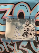 Cal Petersen Sign Of The Times 2023-24 UD SP Authentic Los Angeles Kings (CH)