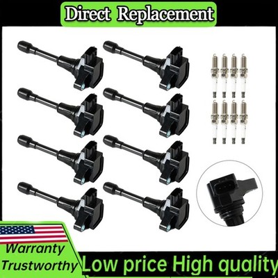 8 Ignition Coil & Iridium Spark Plug For 11-17 Infiniti QX56 5.6L UF650 UF677