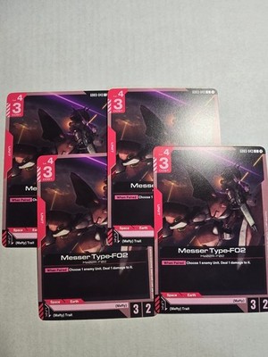 Messed Type-F02 x4 Playset Steel Requiem Gundam TCG
