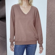 Buffalo David Bitton Super Soft V Neck Sweatshirt Womens XS