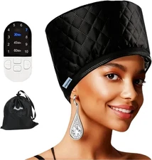 Hair Steamer for Natural Hair (Home Use) - 10-Speed Temperature Control, Fast He