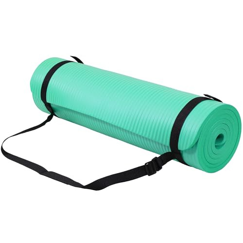 Premium 1/2-Inch Extra Thick High-Density Non-Slip Yoga Mat for Exercise & Fitness