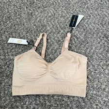 Kindred Bravely Sublime Hands-Free Pumping Nursing Bra Beige Sz S NEW