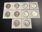 10 40% Silver Kennedy Half Dollars Mixed Years $5.00 Face Value Lot of 10 #1518