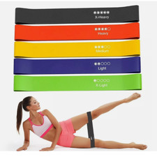 Resistance Bands Exercise Sports Loop Fitness Home Gym Yoga Latex Set Or Singles