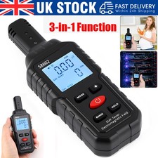 Digital EMF Meter LCD Temperature Electromagnetic Field Radiation Detector UK