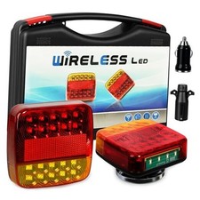 Wireless Magnetic Trailer Lights   Rechargeable LED Trailer Light Kit with Red
