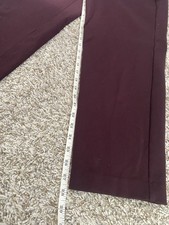 Liverpool Los Angeles Women's Burgundy Cropped Ankle Trouser Pants Size 14/32