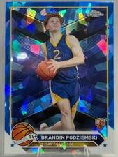 2023-24 Topps Chrome Sapphire Edition #190 Brandin Podziemski