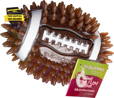 Dog Toys - 3.5" Spiky Squeak  Light Football - Small - Dental  Gum Wellness -