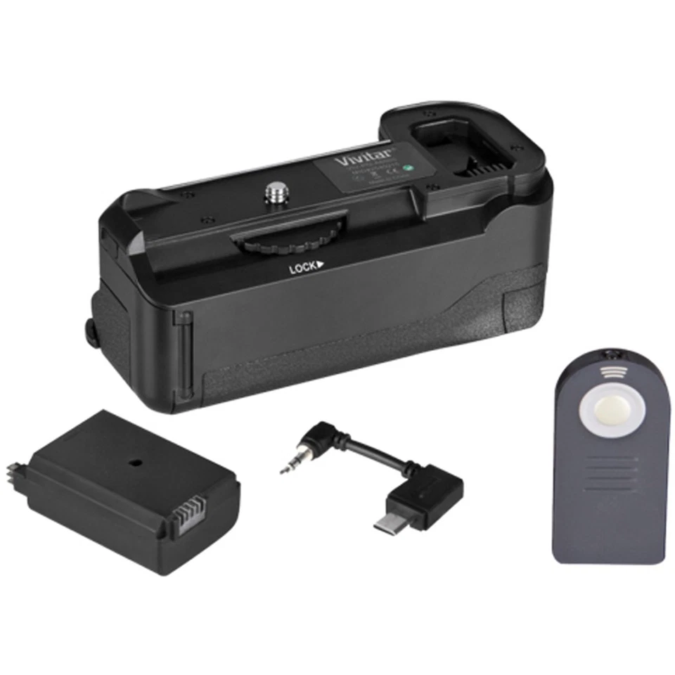 Empuñadura de batería Vivitar Deluxe para cámaras Sony a6300 y a6500 con paquete de baterías Foto 4 de 4