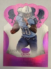 2013 Panini Crown Royale Retail Pink Die-Cut Crown /25 Chris Johnson #25 1i3m