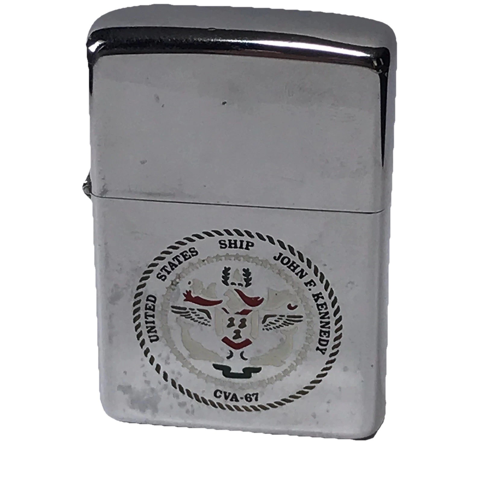 Chrome Military United States Ship John F. Kennedy Cva-67