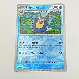 Palpitoad Pokemon Scarlet Violet Black Bolt Reverse Holo 020/086