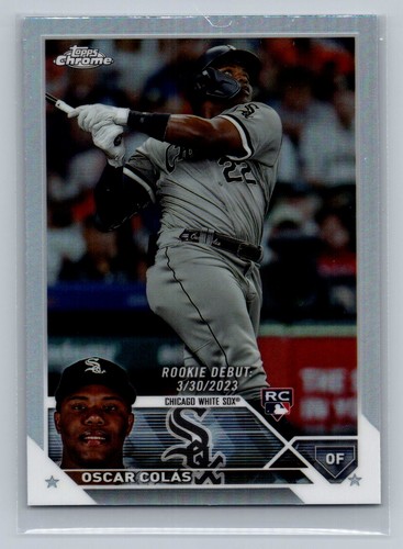 2023 Topps Chrome Update Oscar Colas #USC215 card