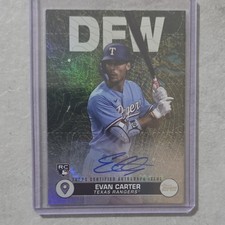 Topps 2024 Series 2 Evan Carter Texas Rangers City to City Rookie Auto /99