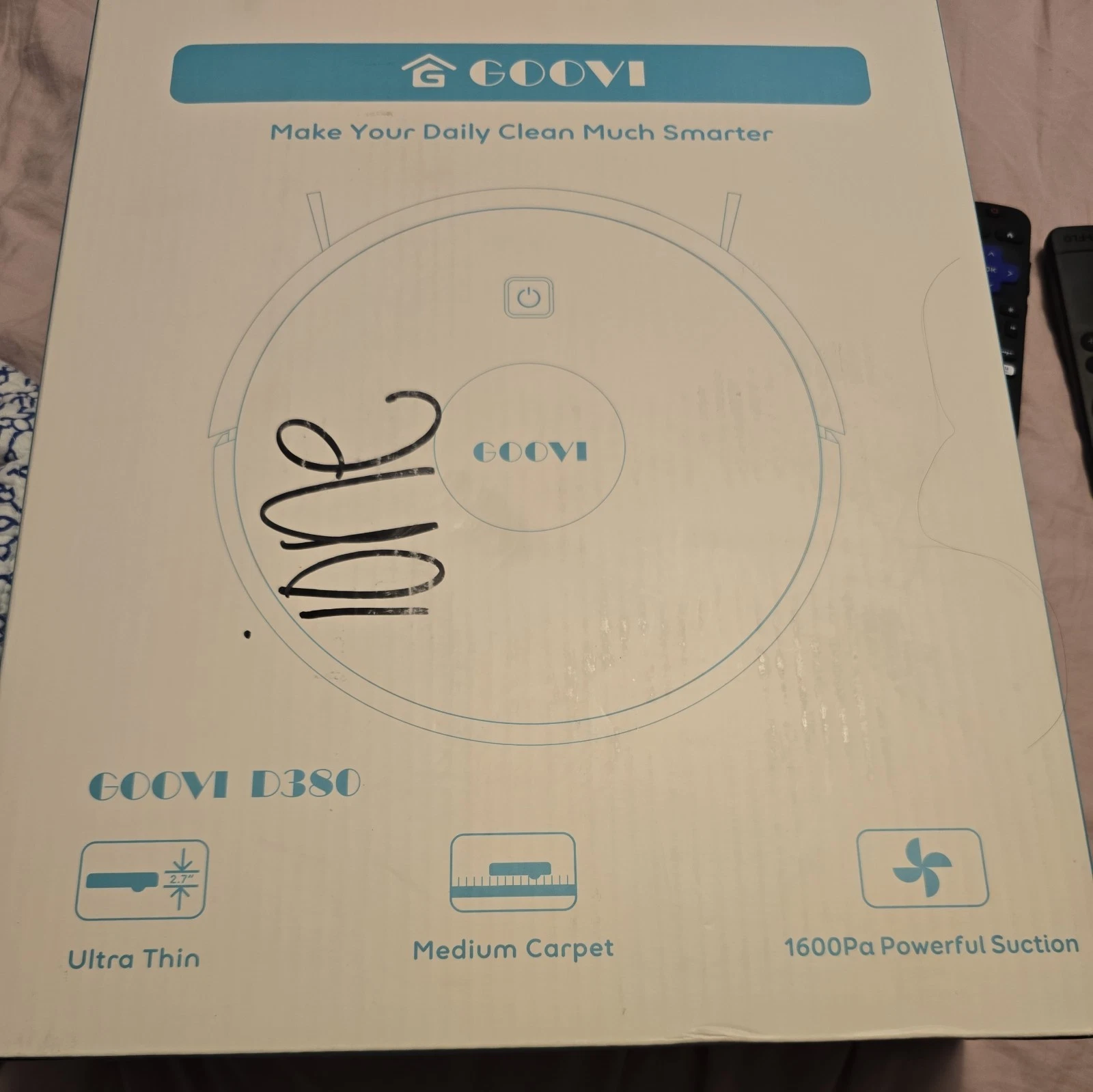 GOOVI D380 Black Robotic Vacuum Cleaner
Opens in a new window or tab