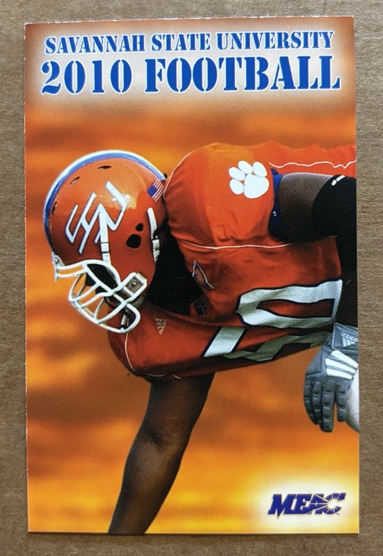 2010 Savannah State University Tigers Football Pocket Schedule-LaDarien Redfield
