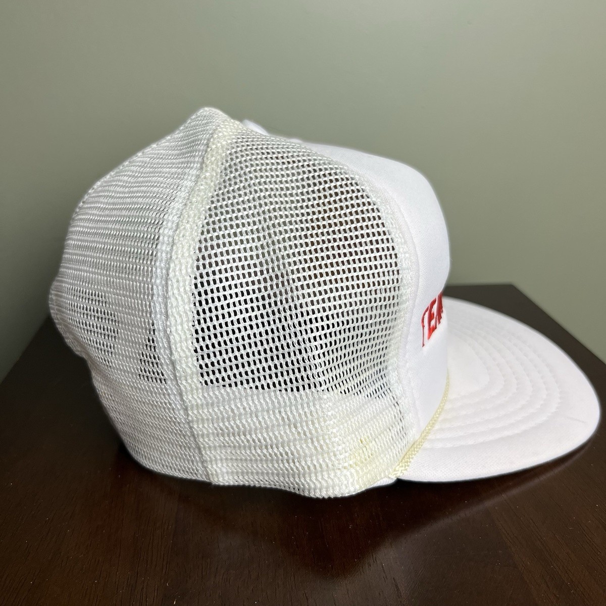 Vintage Tennis Hat Cap Snap Back Trucker Mesh Foam 80s 90s Sports