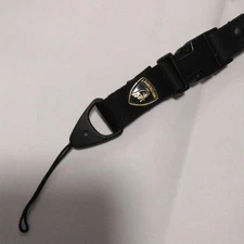 Lamborghini Nylon Neck Strap Black /Only USA DDP shipping