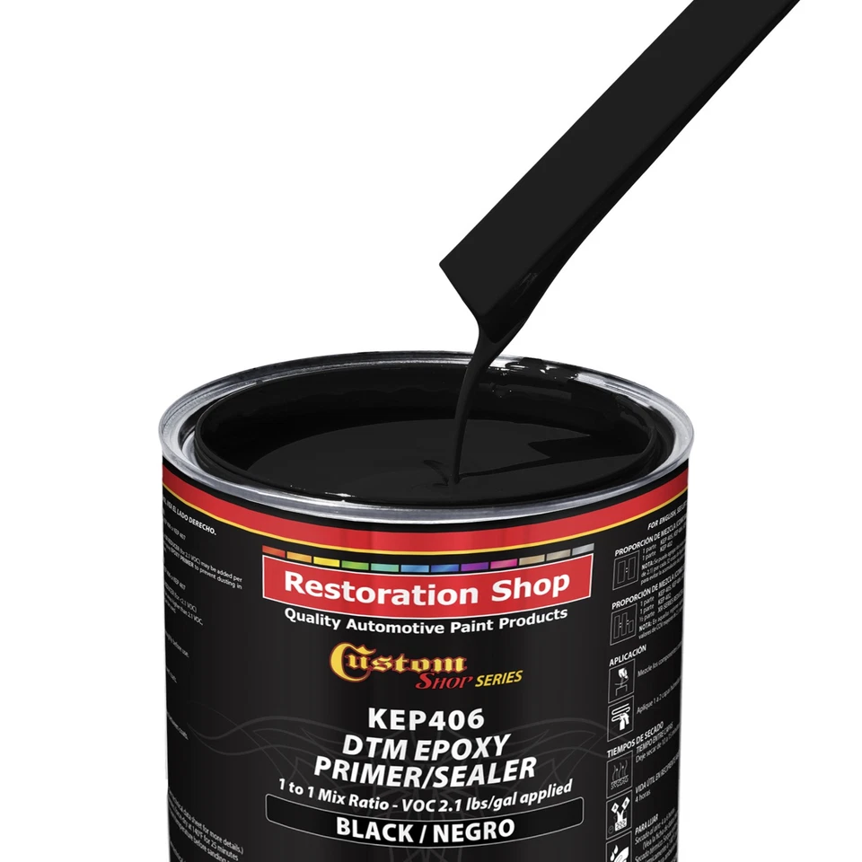 BLACK Epoxy Primer/Sealer 2.1 VOC (GALLON KIT) - Anti-Corrosive DTM Primer - Image 3 of 4