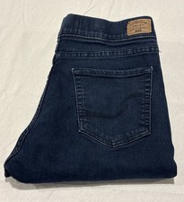 Levi Strauss Signature Totally Shaping Pull-On Skinny Blue Denim Jeans Women D17