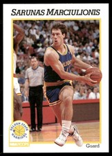 1991-92 Hoops #71 Sarunas Marciulionis