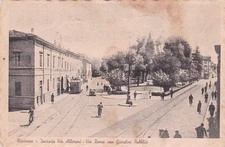 PIACENZA - Incrocio via Alberoni-Via Roma con Giardini Pubblici 1940