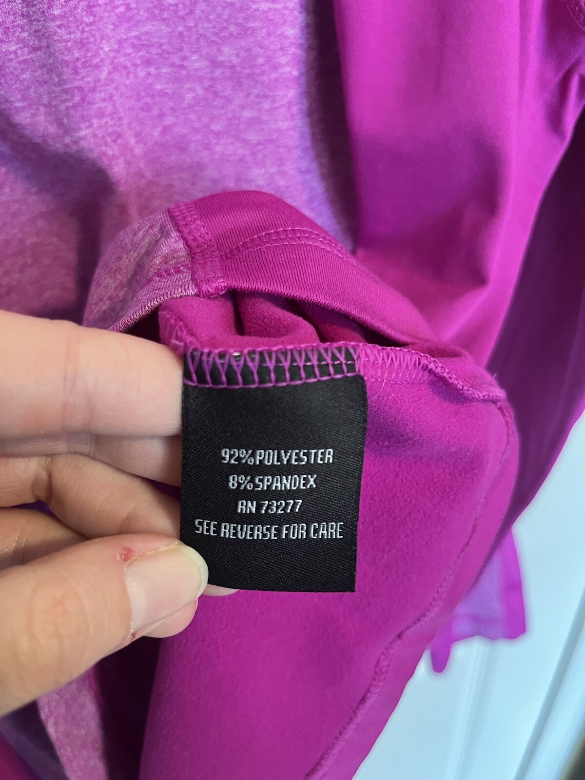 FILA Sport taglia L donna rosa viola giacca riscaldante 1 4 zip pullover manica lunga