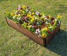 Wood Raised Garden Bed Outdoor Planter Box Grow Vegetable/Flower Box 26x13x6 in
