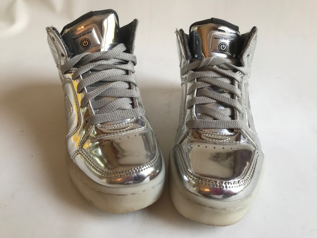 skechers energy lights silver