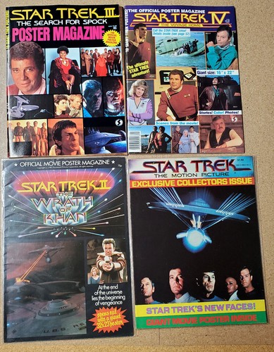 1977-1987 Star Trek Poster Magazine Collection- U Pick  Your Choice of 4- UNUSED