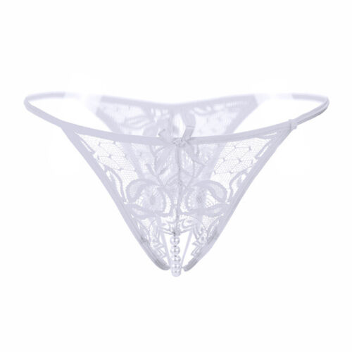 Women Sexy Floral Brief Crotchles G-string Thong Lingerie Underwear Panties │ - Picture 55 of 127