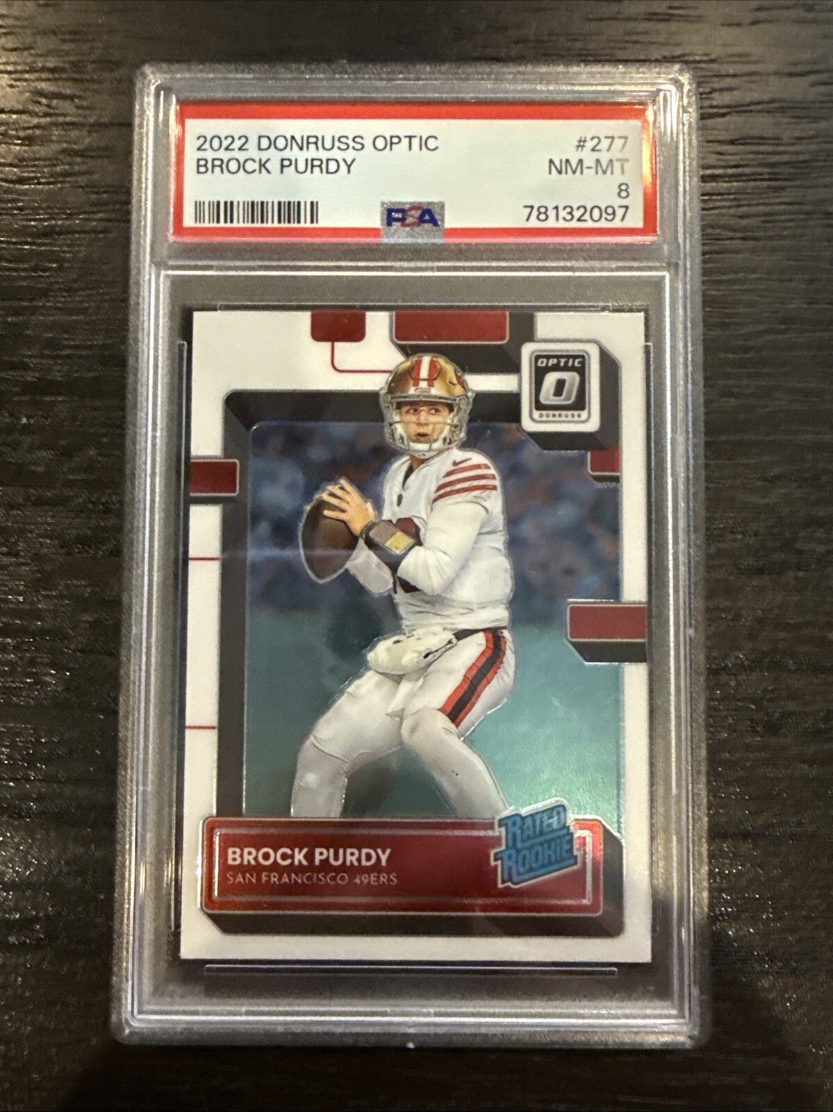 2022 Panini Donruss Optic - Rated Rookie Holo Prizm #277 Brock Purdy (RC)