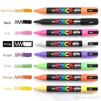 Uni-ball Posca PC-5M  Medium Bullet Tip Marker Pens Bullet Tip 1.8mm -2.5mm - Image 1 of 2