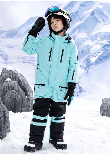 Children's ski wear, snowboard wear, thickened warm ski suit, hooded waterproof - Picture 16 of 25
