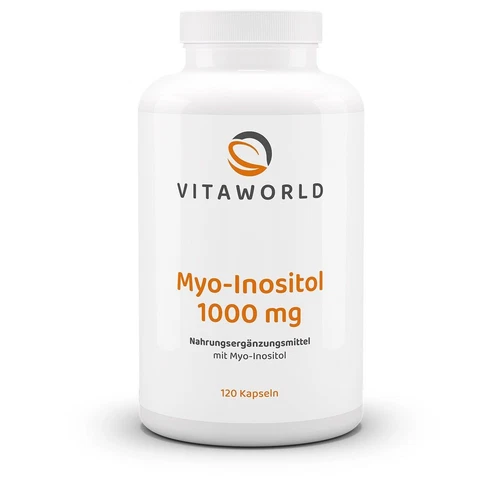 Vita World Myo-Inositol 1000mg HIGH DOSE 120 Caps Vegan Apothecary Making