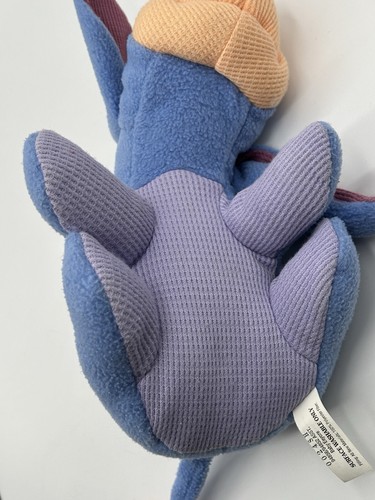 Fisher Price Baby Eeyore Rattle Plush purple Stuffed Animal Toy 12" Vintage 2001 - Picture 6 of 13